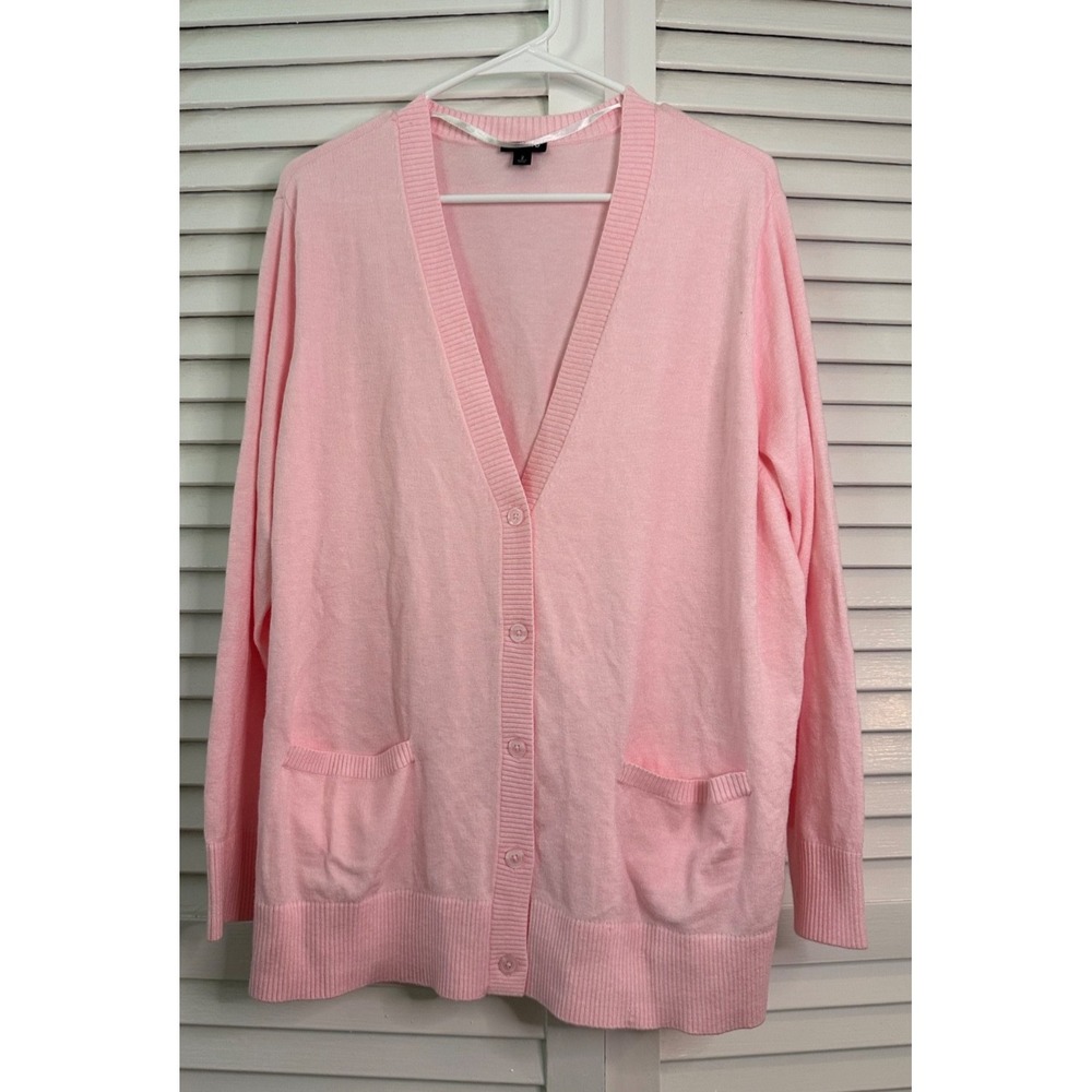 Torrd Size 2 18/20 Pastel Pink V-Neck Boyfriend Cardigan Sweater
